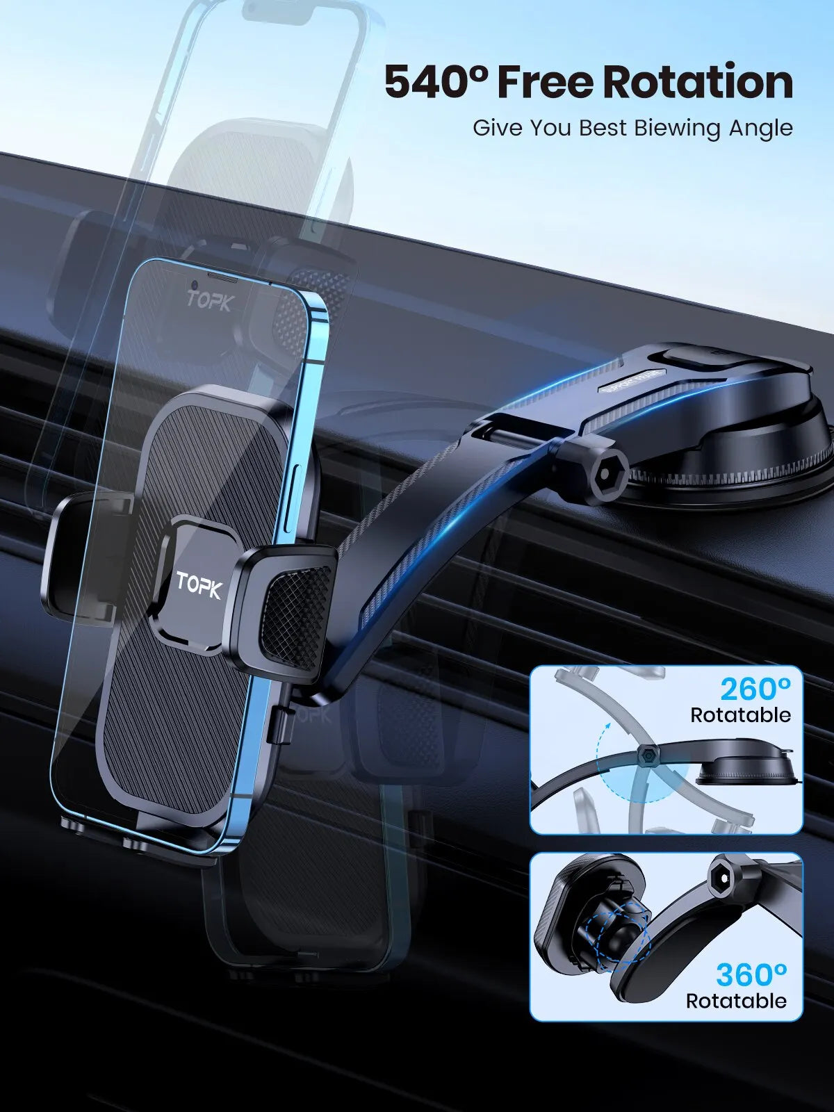 Auto Handyhalter mit starker Halterung